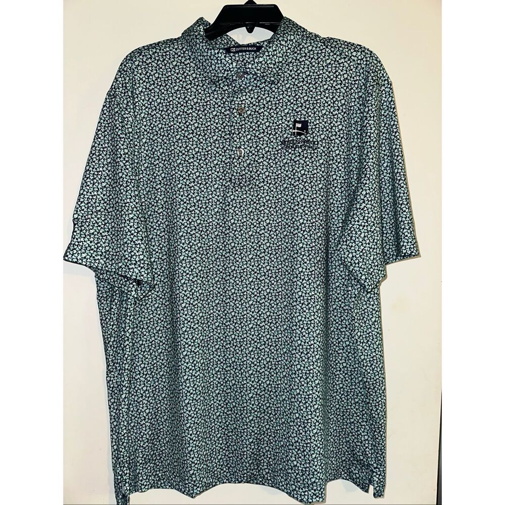 Cutter & Buck Paisley Wells Fargo Championship polo Golf shirt men’s XL Helena
